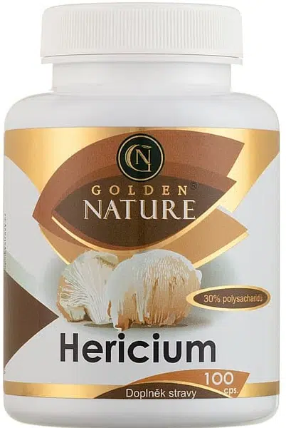 GOLDEN NATURE Hericium 30% polysacharidů 100 kapslí