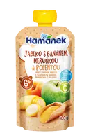 HAMÁNEK kapsička Jablko s banánem, meruňkou a polentou 100 g