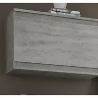 Nástěnná skříňka Carlos, šedý beton, 60 cm