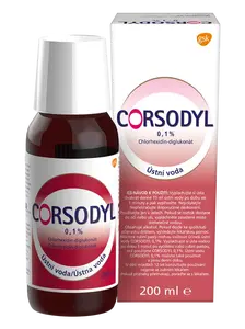 CORSODYL Ústní voda 0.1% 200 ml