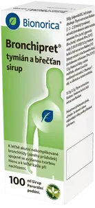 BRONCHIPRET Tymián a Břečťan sirup 100 ml