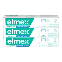 ELMEX Sensitive Gentle White zubní pasta pro citlivé zuby 3 x 75 ml