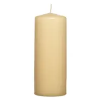 Válcová svíčka šampaňská, 15 cm