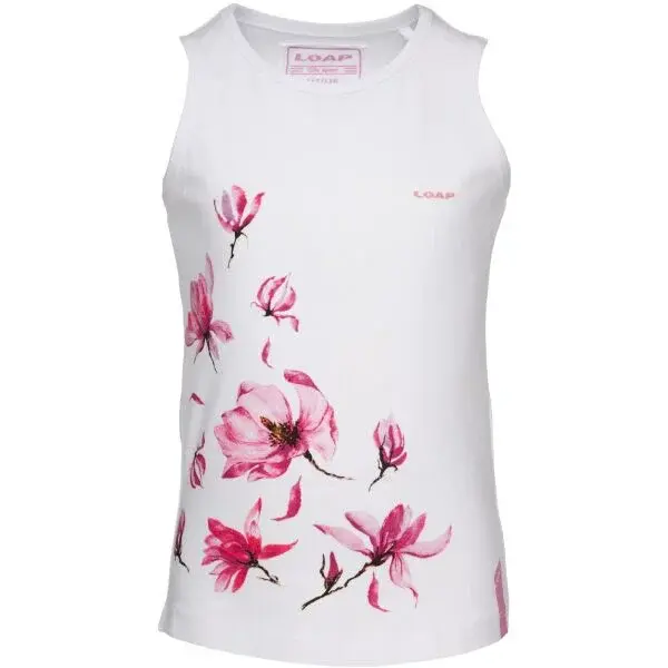 LOAP BESJOLA Dívčí tílko, bílá, velikost 122-128