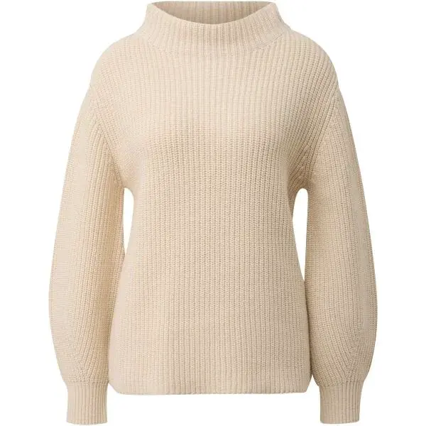 s.Oliver KNITTED PULLOVER Dámský pletený svetr, béžová, velikost