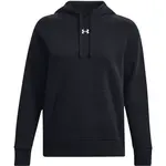 Under Armour RIVAL FLEECE HOODIE Dámská mikina, černá, velikost S