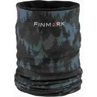 Finmark MULTIFUNCTIONAL SCARF WITH FLEECE Multifunkční šátek, černá, velikost UNI