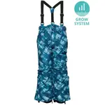LOAP CUBOR GROW SYSTEM Rostoucí dětské lyžařské kalhoty, modrá, velikost 134-140