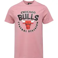 New Era CHICAGO BULLS NBA BUBBLE WORDMARK Pánské triko, růžová, velikost