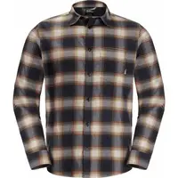 Jack Wolfskin WANDERWEG SHIRT M Pánská outdoorová košile, černá, velikost XXL