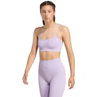 adidas WE KNIT LS BRA Dámská sportovní podprsenka, fialová, velikost