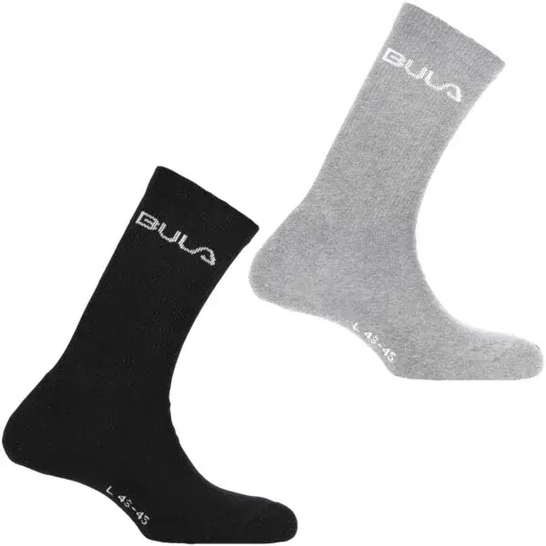 Bula 2PK WOOL SOCK Pánské ponožky, černá, velikost 37-39