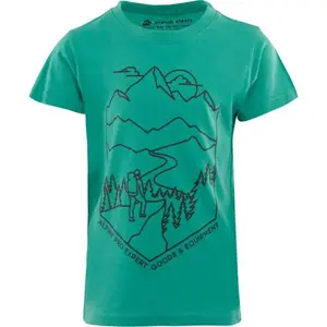 ALPINE PRO DEXO Dětské triko, zelená, velikost 152-158