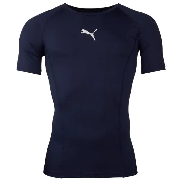 Puma LIGA BASELAYER TEE Pánské funkční triko, tmavě modrá, velikost