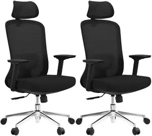 MERCURY 2PACK Ergonomická kancelárska stolička ASPEN čierna (2 ks)