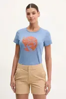 Tričko Fjallraven Arctic Fox modrá barva, F89849