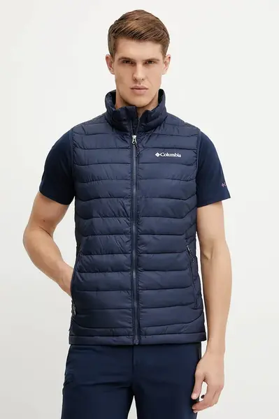 Sportovní vesta Columbia Powder Lite II tmavomodrá barva, 2086974