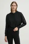 Mikina HUGO černá barva, s kapucí, s aplikací, 50531703