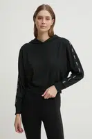 Mikina HUGO černá barva, s kapucí, s aplikací, 50531703