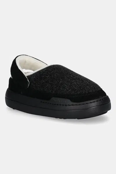 Pantofle Moon Boot MB PARK CLOG FELT černá barva, 80D2470090 N003