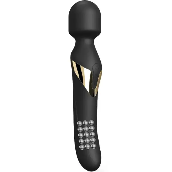 Lovely Planet Masážní hlavice 2 v 1 Dual Orgasms Gold 23,5 cm