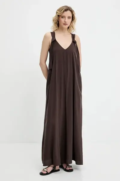 Šaty Answear.LAB béžová barva, maxi