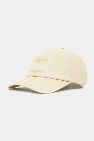 Bavlněná baseballová čepice Samsoe Samsoe
