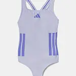Jednodílné dětské plavky adidas Performance fialová barva, JN6588