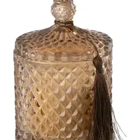 Vonná svíčka J-Line Nordic Vetiver fialová barva