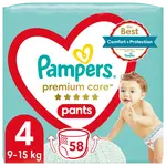 Pampers Premium Care Pants vel. 4 dětské plenkové kalhotky 58 ks