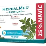 Dr. Weiss HerbalMed Eukalyptus + máta + vitamin C 24+6 pastilek