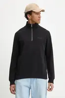 Mikina Superdry pánská, černá barva, hladká, M2013750A-02A