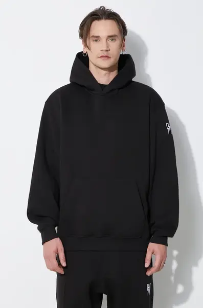 Mikina Neil Barrett Easy Drop Shoulder Double Bolts Hoodie