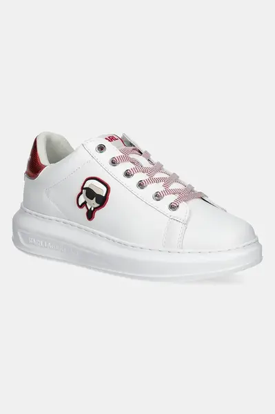 Kožené tenisky Karl Lagerfeld KAPRI NFT bílá barva, KL62531N