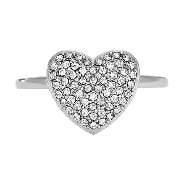 Prstýnek Fossil Sadie Glitz Heart JF04677040