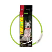 Dog Fantasy Obojek nylon zelený 65 cm