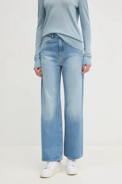 Džíny Pepe Jeans STRAIGHT JEANS UHW LEXA dámské, high waist, PL204731MS7