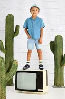 Dětské riflové kraťasy Mayoral soft denim modrá barva, 3218