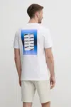 Bavlněné tričko Calvin Klein Jeans bílá barva, s potiskem, J30J327478