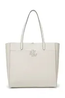 Kožená kabelka Lauren Ralph Lauren bílá barva, 431960183