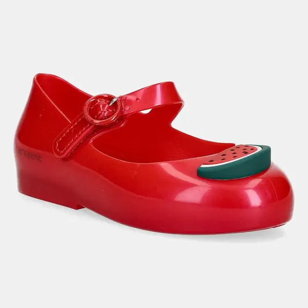 Dětské balerínky Melissa SWEET LOVE PICNIC červená barva, M.36009