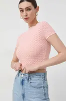 Tričko Guess růžová barva