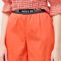 Kraťasy Notes du Nord dámské, oranžová barva, hladké, high waist