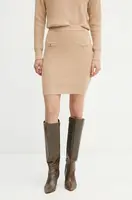 Sukně s příměsí vlny Guess ZYLEE