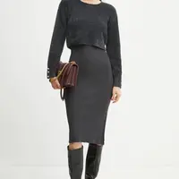 Šaty a svetr Morgan RMONA šedá barva, RMONA