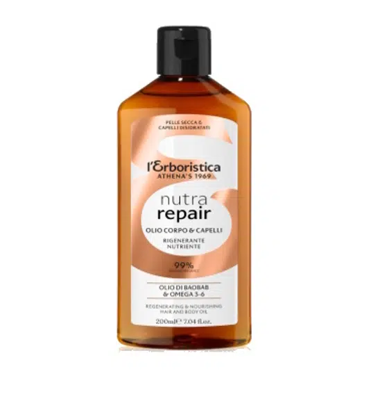 Erboristica Nutra Repair Tělový olej na suchou pokožku a vlasy 200 ml