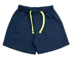 Mrofi Chlapecké kraťasy Artur, bavlna, modré se žlutou šňůrkou, vel. 86