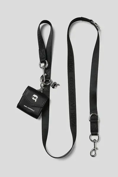 Vodítko pro psa s taštičkou Karl Lagerfeld Ikon