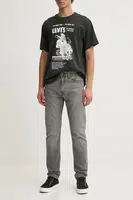 Džíny Levi's 502 TAPER pánské, šedá barva