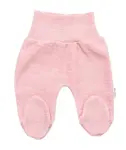 Baby Nellys Pletené kojenecké polodupačky Hand Made, růžové, vel. 62